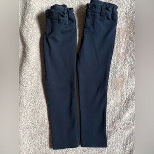 French Toast Stretch Skinny Ponte Navy Pants - 2 pairs/size 6